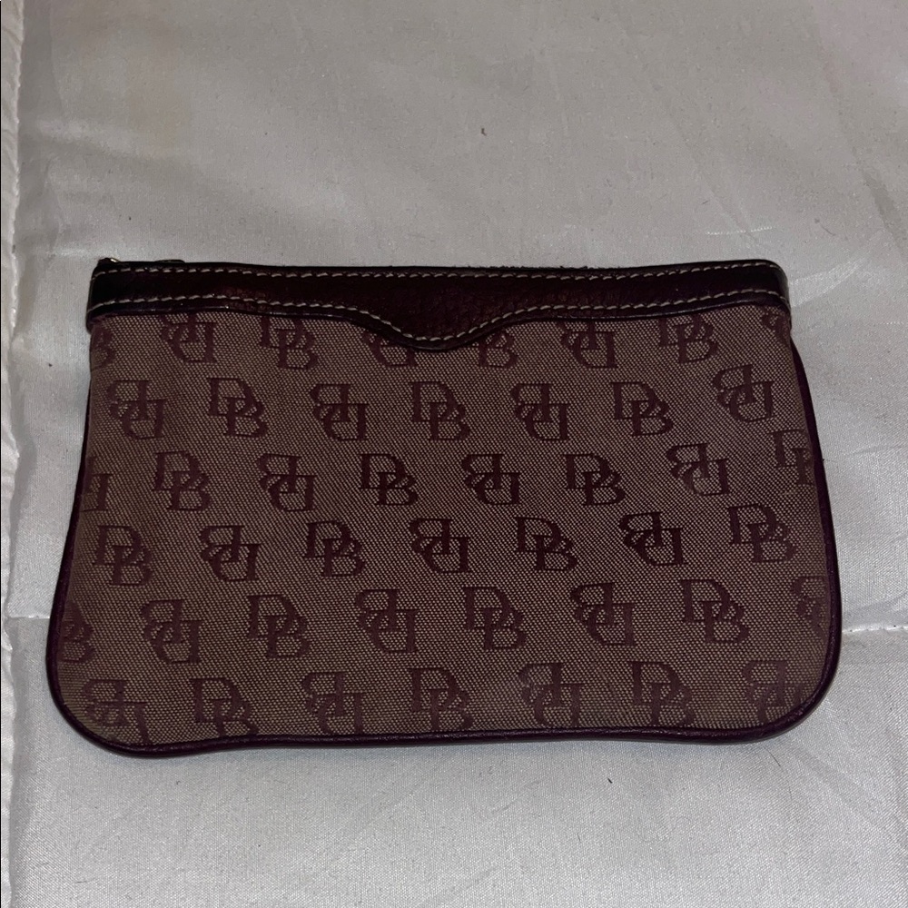 Dooney & Bourke Tan Monogram Pouch